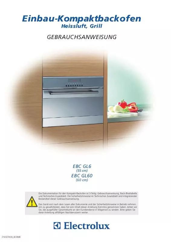 Mode d'emploi AEG-ELECTROLUX EBCGL60WE