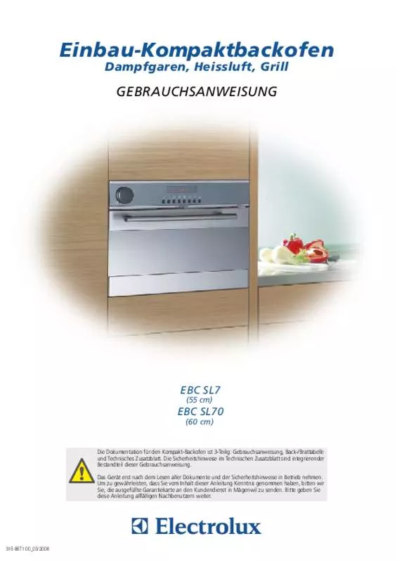 Mode d'emploi AEG-ELECTROLUX EBCSL7 WS