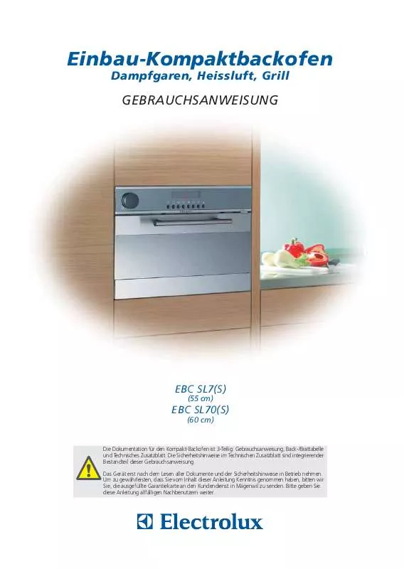 Mode d'emploi AEG-ELECTROLUX EBCSL70SW