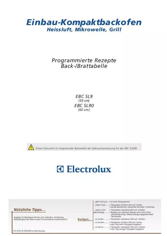 Mode d'emploi AEG-ELECTROLUX EBCSL9WE