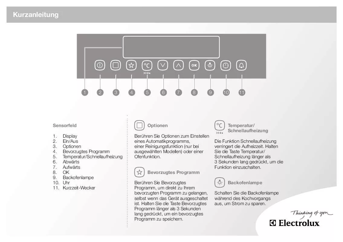 Mode d'emploi AEG-ELECTROLUX EBGL80SP