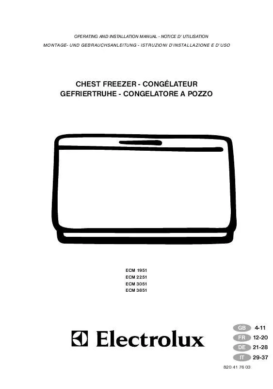 Mode d'emploi AEG-ELECTROLUX ECM2251