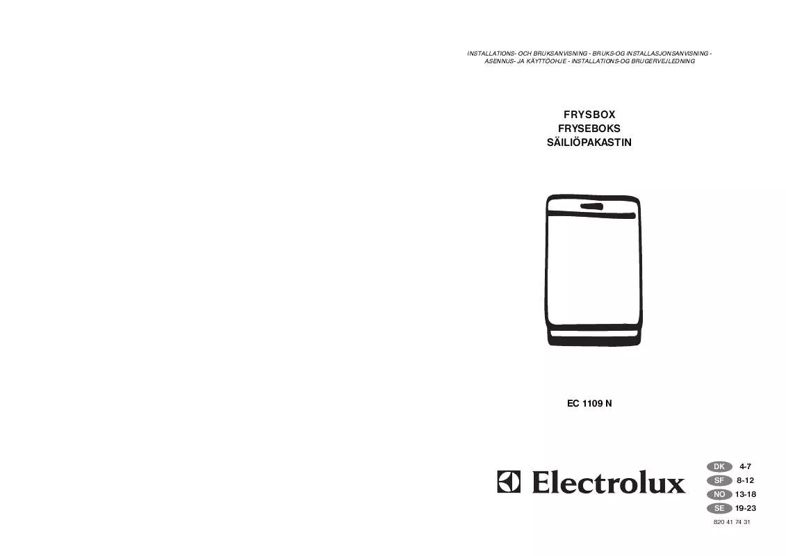 Mode d'emploi AEG-ELECTROLUX ECN1155