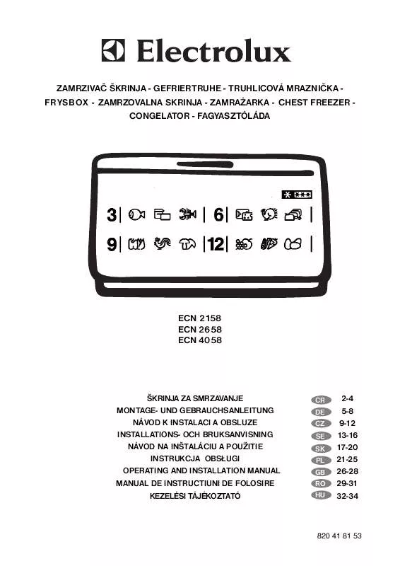 Mode d'emploi AEG-ELECTROLUX ECN2158