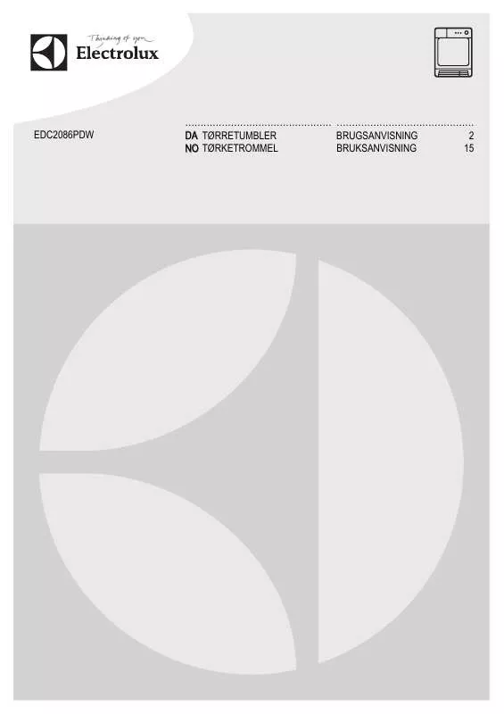 Mode d'emploi AEG-ELECTROLUX EDC2086PDW