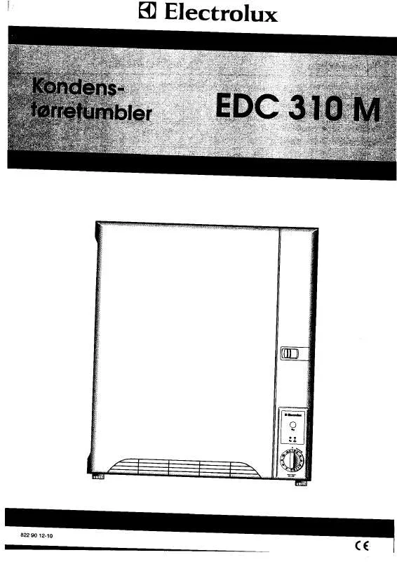 Mode d'emploi AEG-ELECTROLUX EDC310M