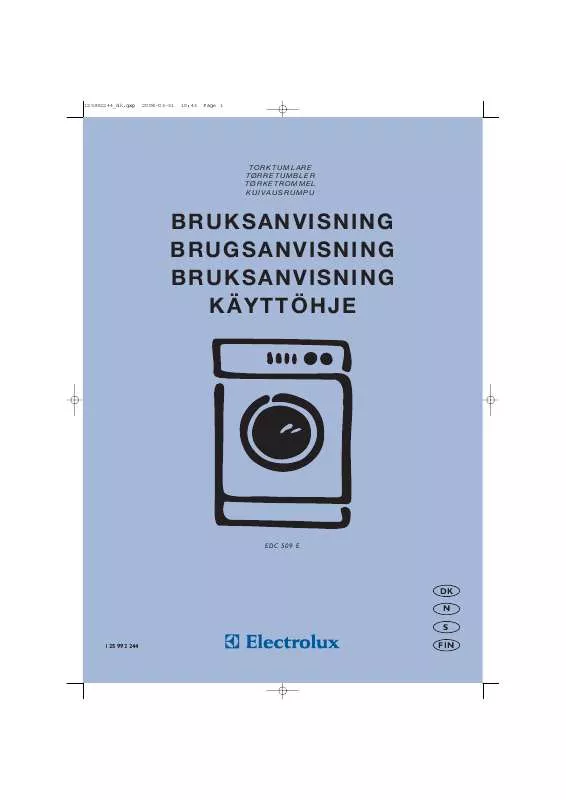 Mode d'emploi AEG-ELECTROLUX EDC509E