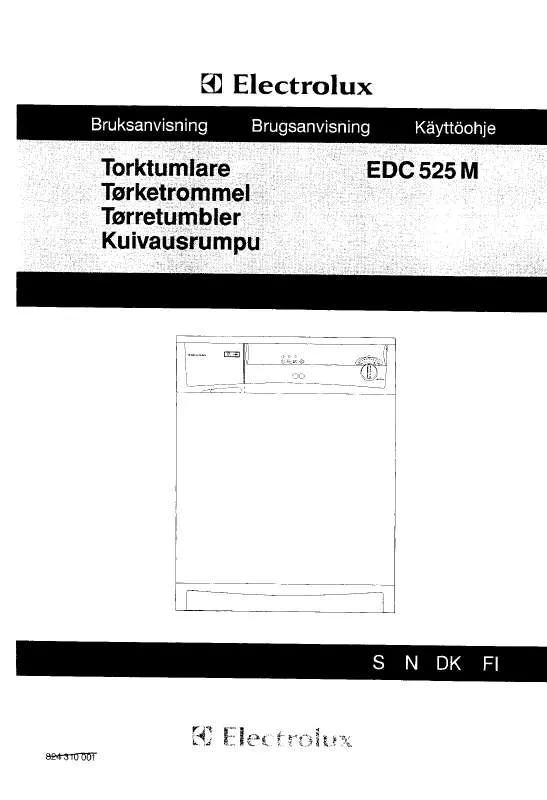 Mode d'emploi AEG-ELECTROLUX EDC525MALPHA-SOFT