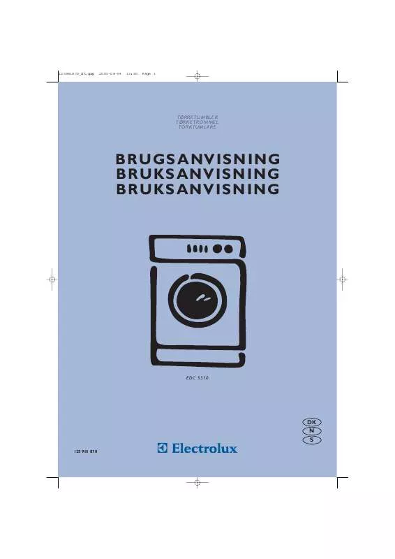 Mode d'emploi AEG-ELECTROLUX EDC5310