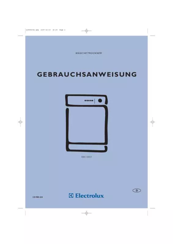 Mode d'emploi AEG-ELECTROLUX EDC5322