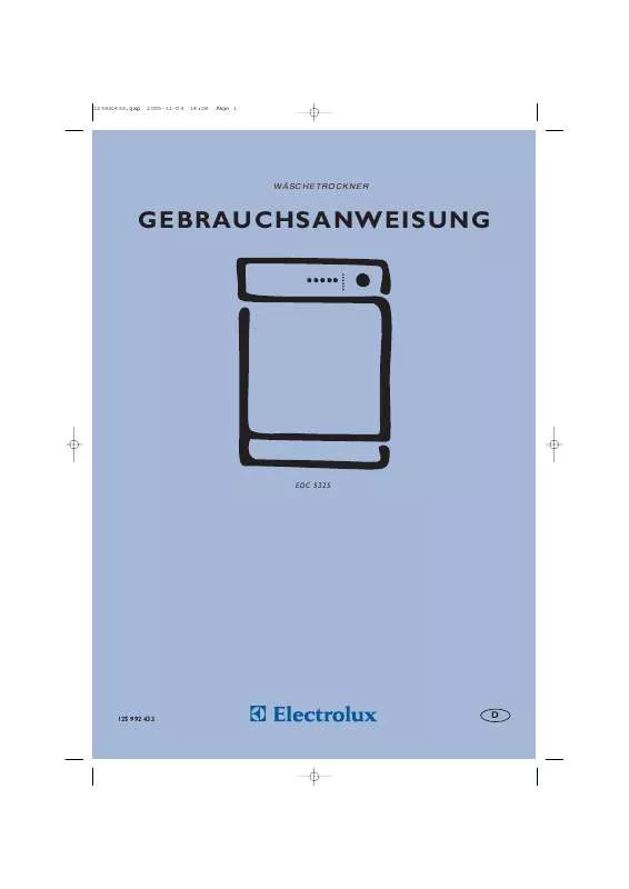 Mode d'emploi AEG-ELECTROLUX EDC5325