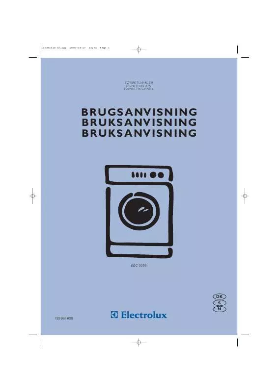 Mode d'emploi AEG-ELECTROLUX EDC5355