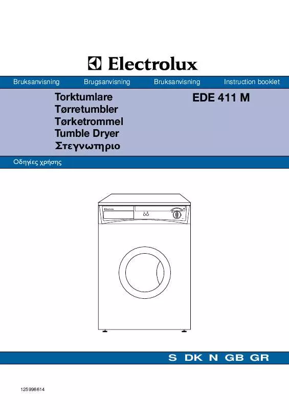 Mode d'emploi AEG-ELECTROLUX EDE411M