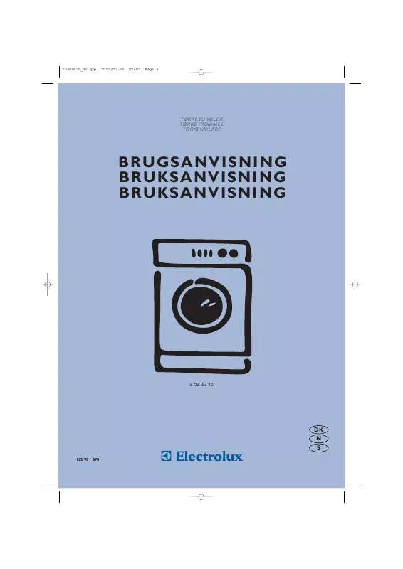 Mode d'emploi AEG-ELECTROLUX EDE5340