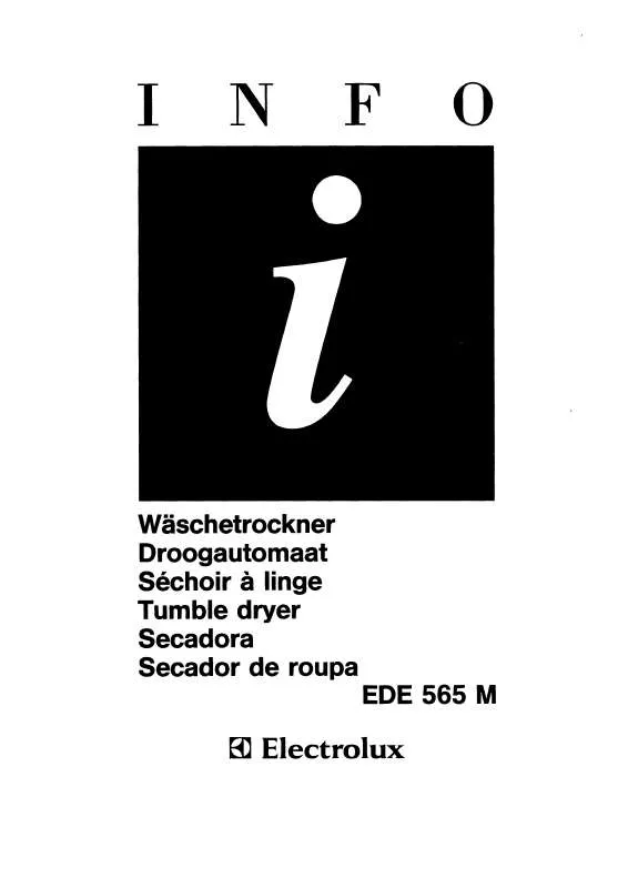 Mode d'emploi AEG-ELECTROLUX EDE565M