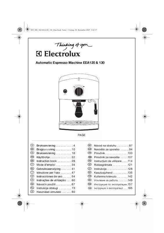 Mode d'emploi AEG-ELECTROLUX EEA130