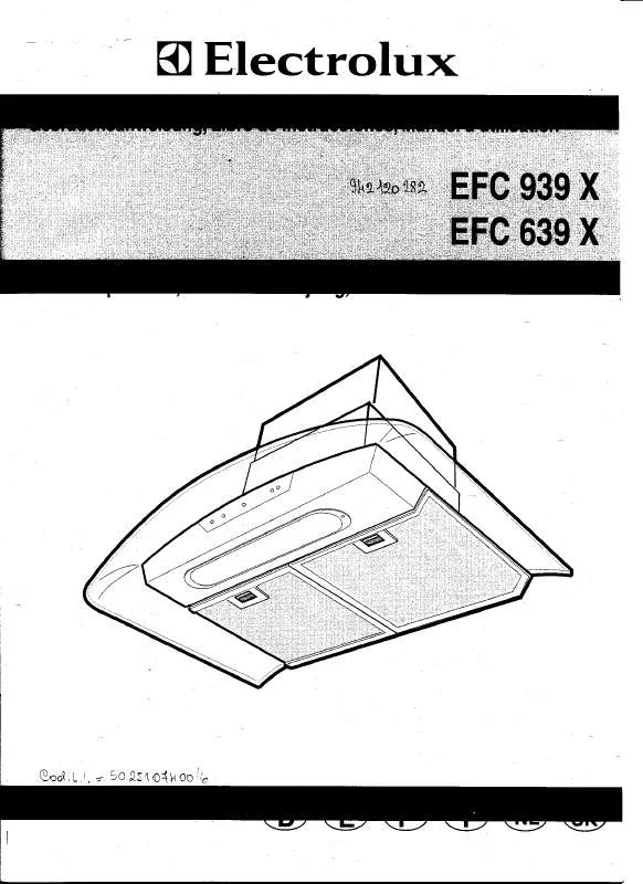 Mode d'emploi AEG-ELECTROLUX EFC639X-ELC01