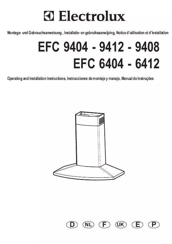 Mode d'emploi AEG-ELECTROLUX EFC6404X