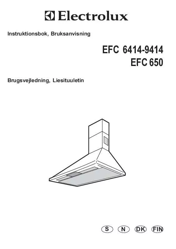 Mode d'emploi AEG-ELECTROLUX EFC6414X/EU