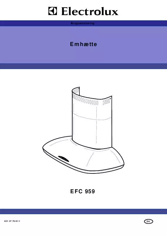 Mode d'emploi AEG-ELECTROLUX EFC959X