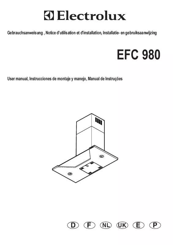 Mode d'emploi AEG-ELECTROLUX EFC980X/EU