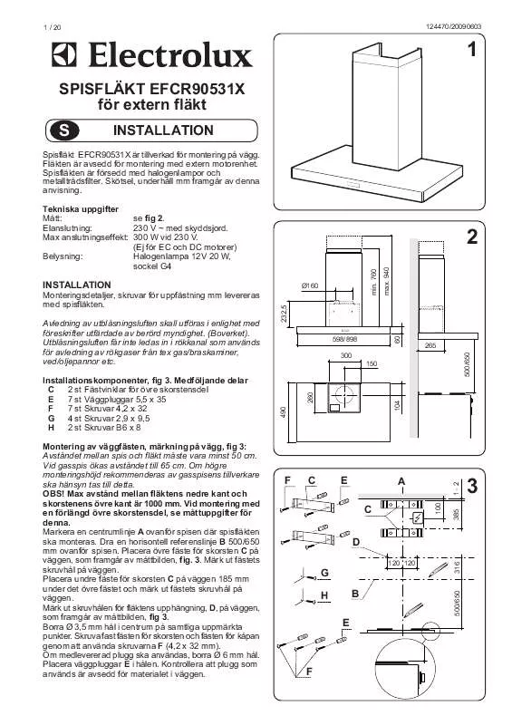 Mode d'emploi AEG-ELECTROLUX EFCR90531X