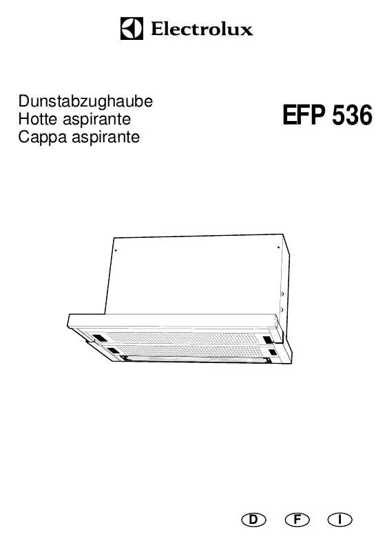 Mode d'emploi AEG-ELECTROLUX EFP536/CH