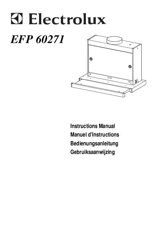 Mode d'emploi AEG-ELECTROLUX EFP60271X