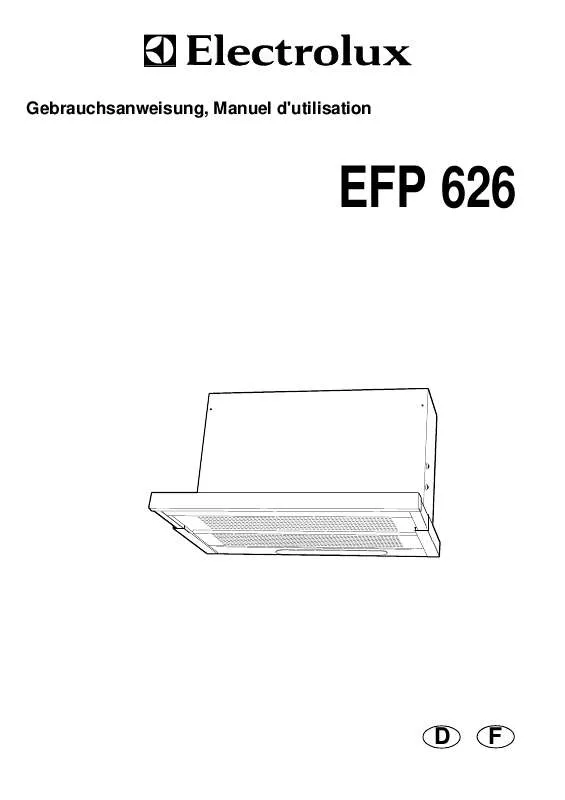 Mode d'emploi AEG-ELECTROLUX EFP626/CH