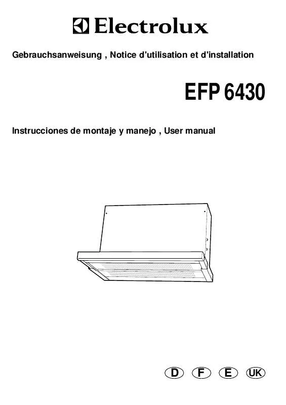 Mode d'emploi AEG-ELECTROLUX EFP6430