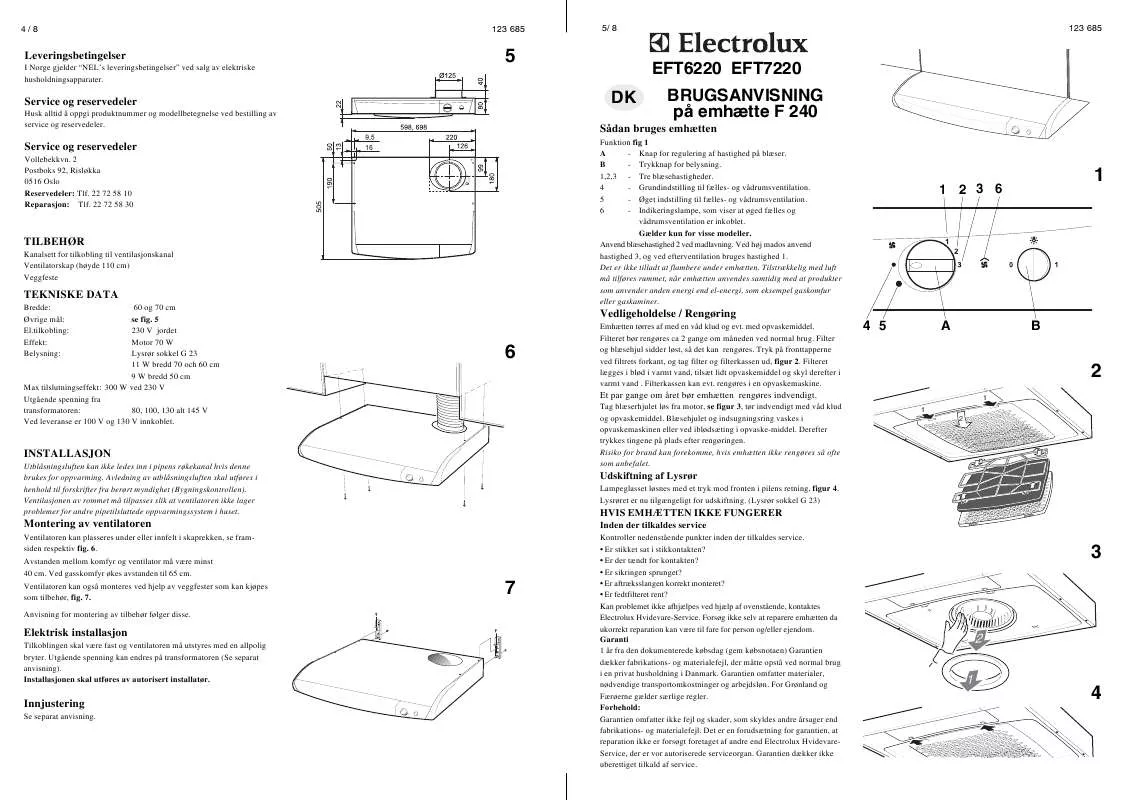 Mode d'emploi AEG-ELECTROLUX EFT6220W