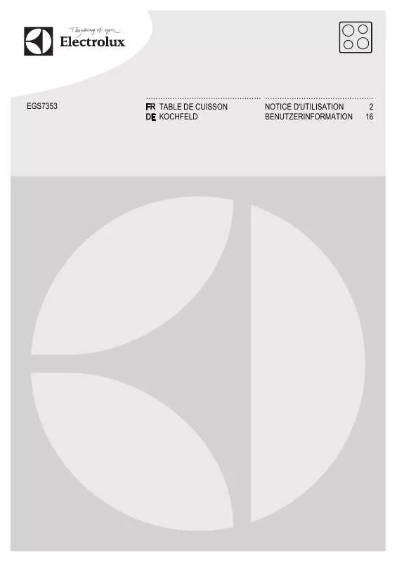 Mode d'emploi AEG-ELECTROLUX EGS7353NOX