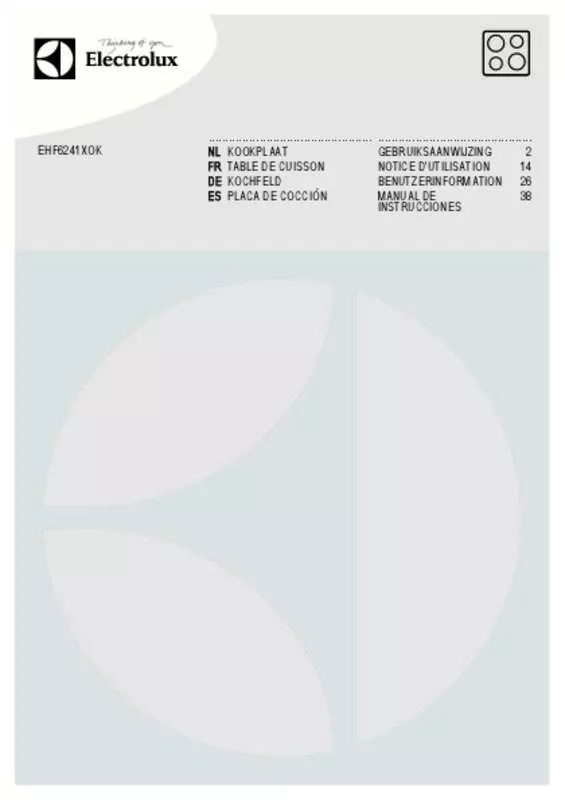 Mode d'emploi AEG-ELECTROLUX EHF6241XOK