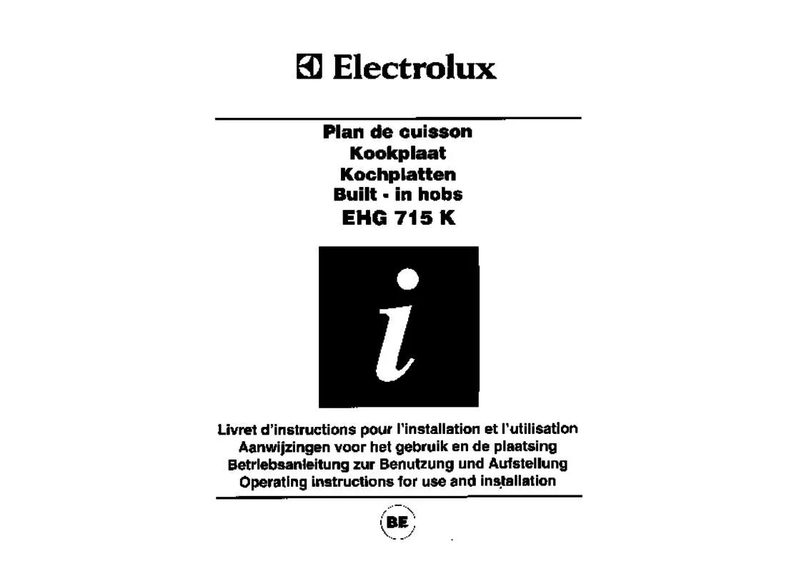 Mode d'emploi AEG-ELECTROLUX EHG715K