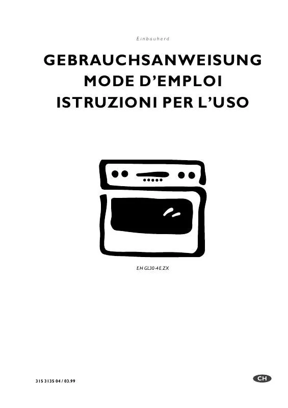 Mode d'emploi AEG-ELECTROLUX EHGL30-4EZX