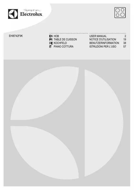 Mode d'emploi AEG-ELECTROLUX EHI8742F9K