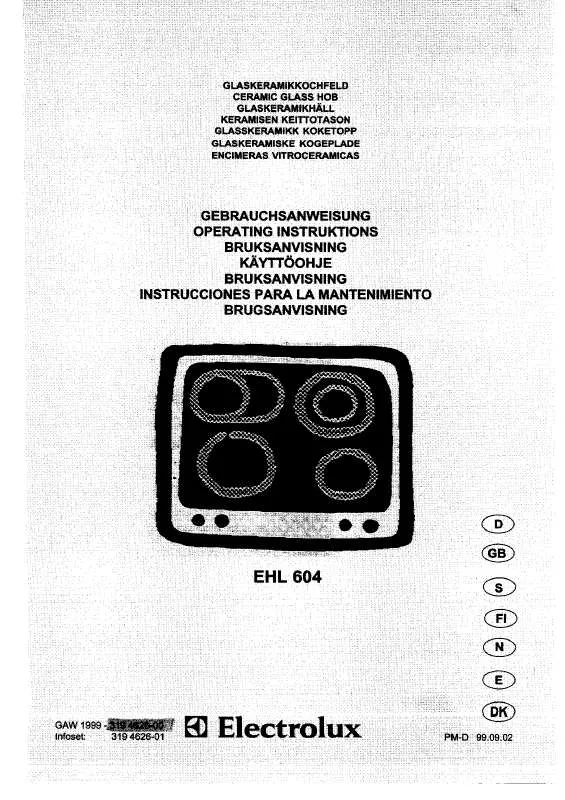 Mode d'emploi AEG-ELECTROLUX EHL604