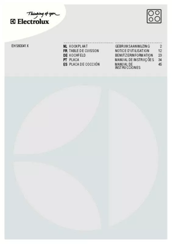 Mode d'emploi AEG-ELECTROLUX EHS60041X