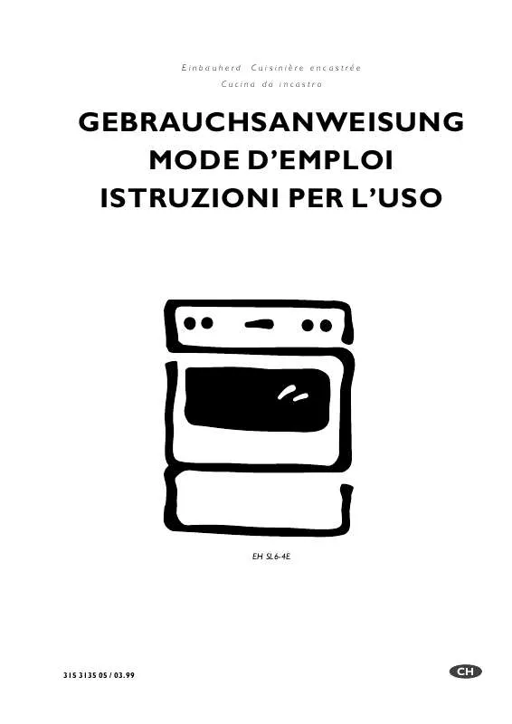 Mode d'emploi AEG-ELECTROLUX EHSL6-4EW H