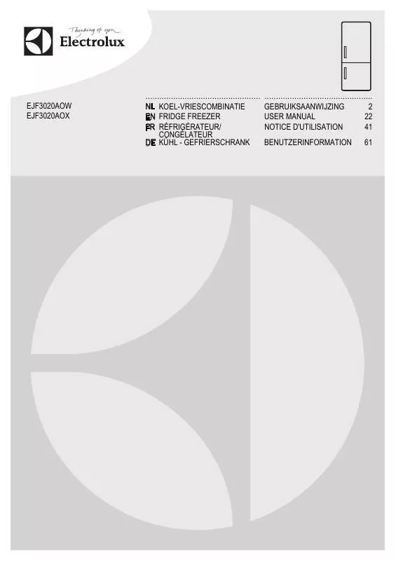 Mode d'emploi AEG-ELECTROLUX EJF3020AOW