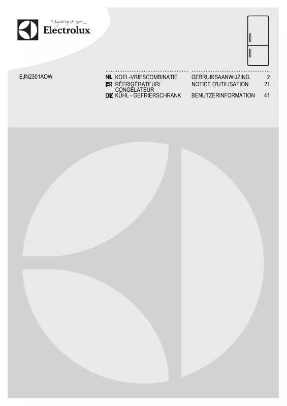 Mode d'emploi AEG-ELECTROLUX EJN2301AOW