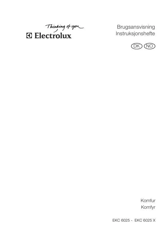 Mode d'emploi AEG-ELECTROLUX EKC6025X