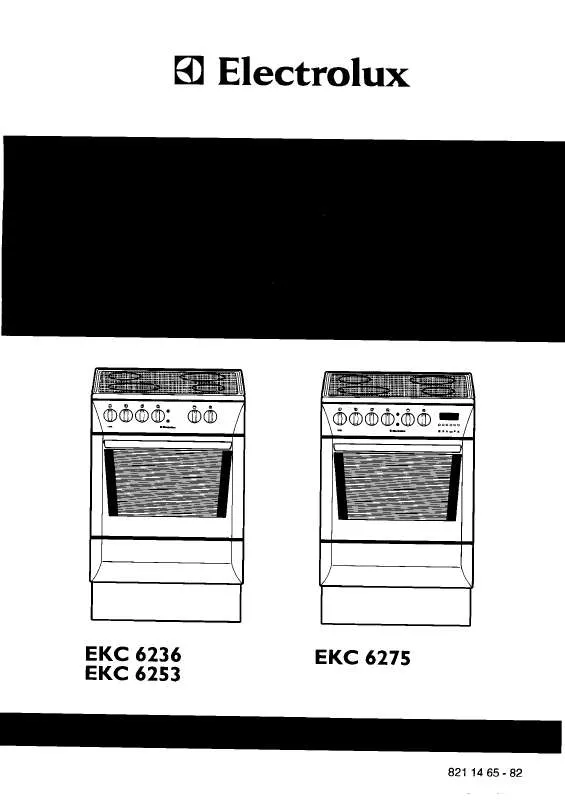 Mode d'emploi AEG-ELECTROLUX EKC6236