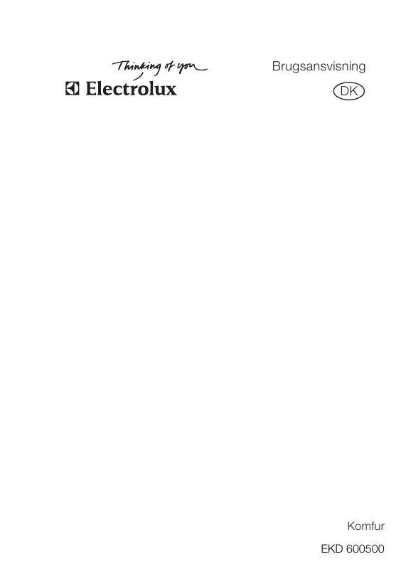 Mode d'emploi AEG-ELECTROLUX EKD 600500