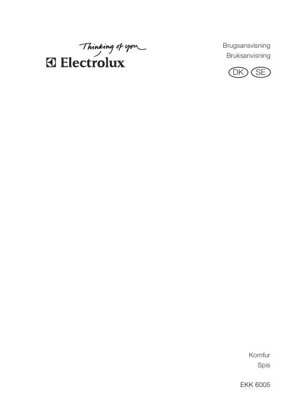 Mode d'emploi AEG-ELECTROLUX EKK6005