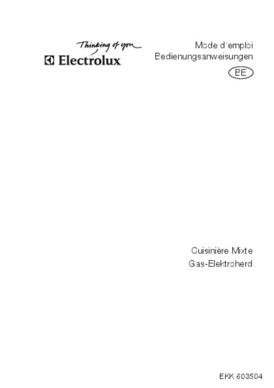 Mode d'emploi AEG-ELECTROLUX EKK603504X