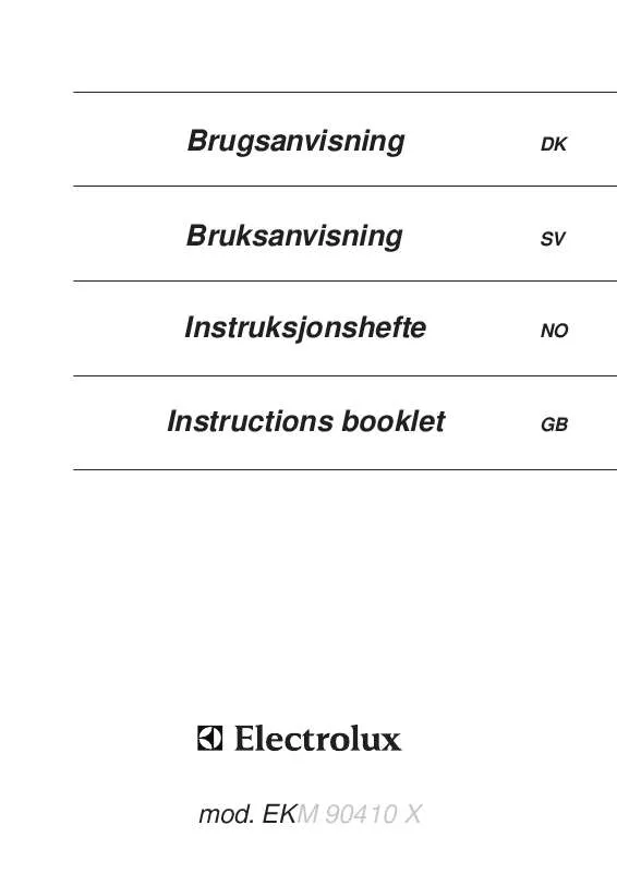 Mode d'emploi AEG-ELECTROLUX EKM90410X