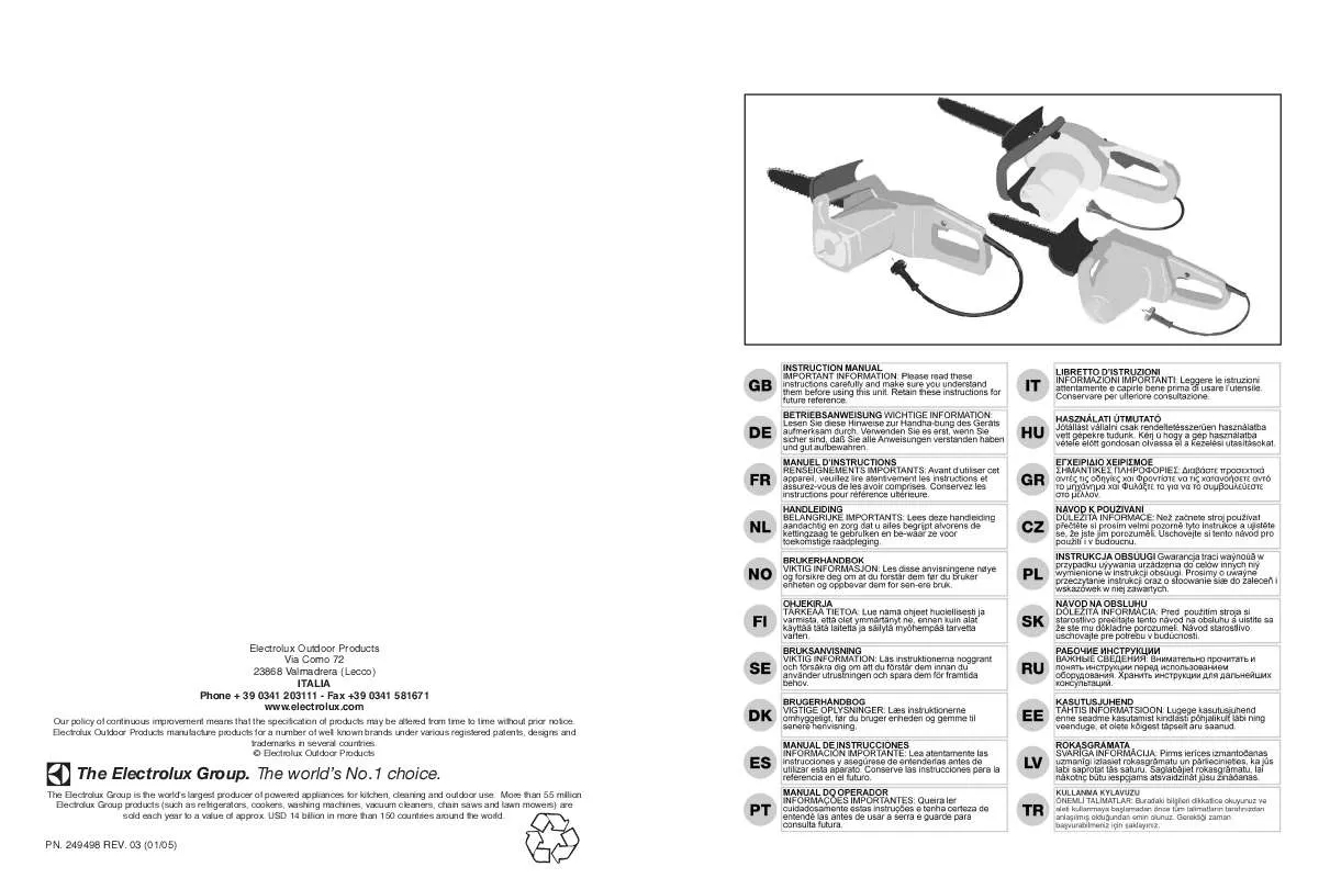 Mode d'emploi AEG-ELECTROLUX ELECTRAMACEL1750-14