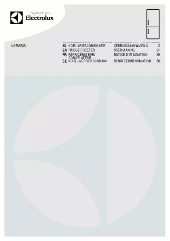 Mode d'emploi AEG-ELECTROLUX ENN26800