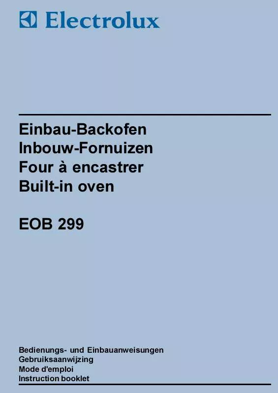 Mode d'emploi AEG-ELECTROLUX EOB299X